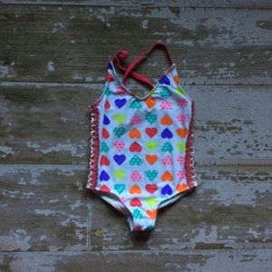 Dippin’ Daisy’s Colorful Hearts One Piece Swimwear
